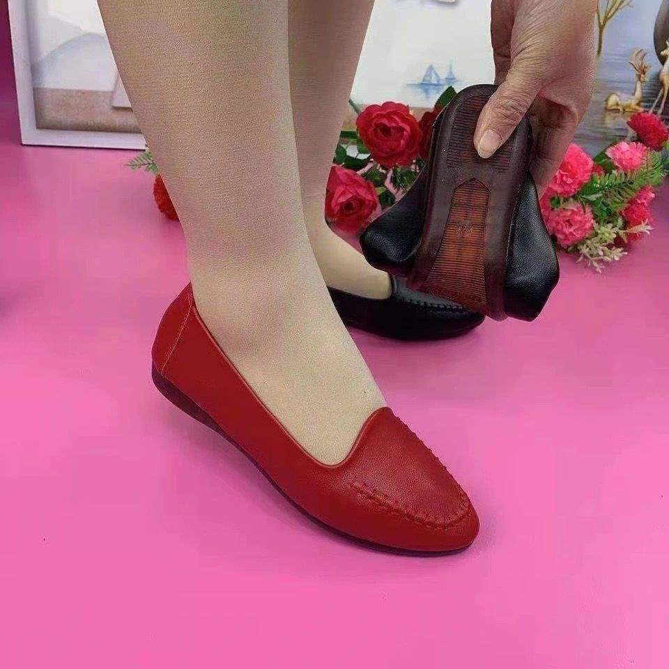 Real Soft Leather Flat-soled Single Shoes Children 2025 Spring and Autumn New Oxford Soft-soled Mother Shoes Non-slip Daily Leisure