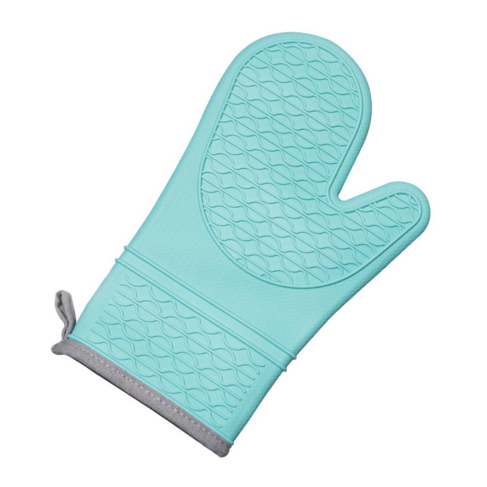 Silicone Heat Resistant Mitts Non-Slip Grip BBQ Gloves Food Grade Kitchen Potholder  Household