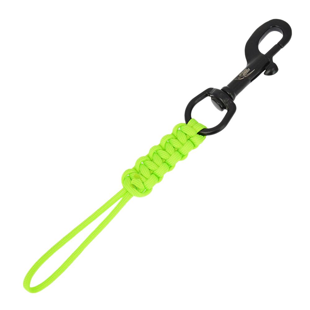 Diving Clip Lanyard Braided Portable Anti-Lost Strap Diving Ended Bolts Snap Buckle Practical Metal Clip Hook Diving Swivel
