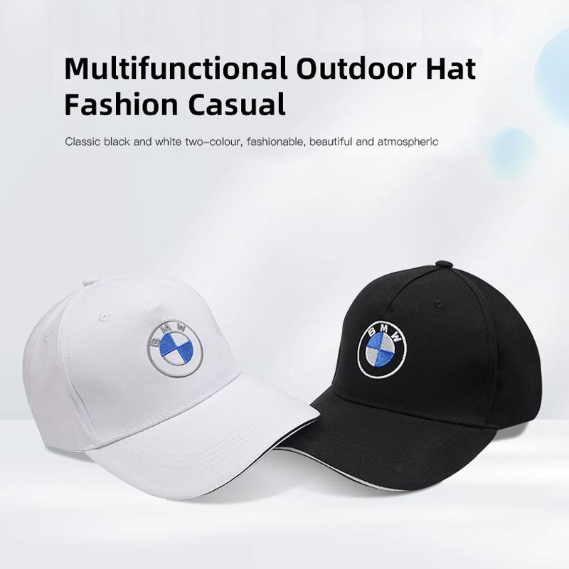 For BMW Car Emblem Embroidery Snapback Baseball Cap Spring And Autumn Outdoor Adjustable Auto stickers Casual Hats Sunscreen Hat YA1