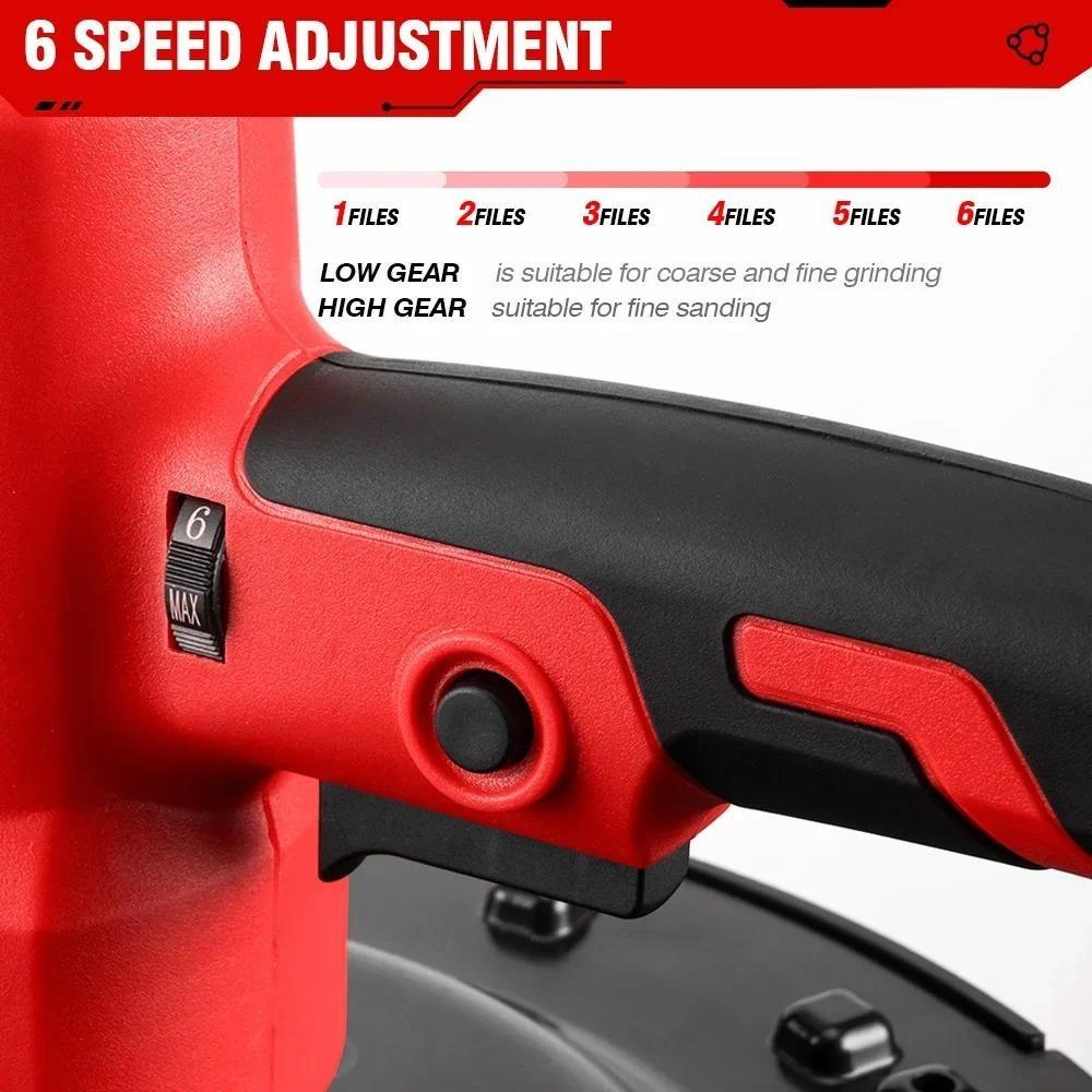 1300W Brushless Electric Drywall Sander 380MM Pole Wall Polisher Household Portable Wall Sanding Machine