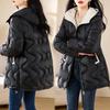 Winter Parkas Women Coat Fur Collar Hooded Overcoat Female Jacket Parka Thick Warm Cotton Padded Outwear