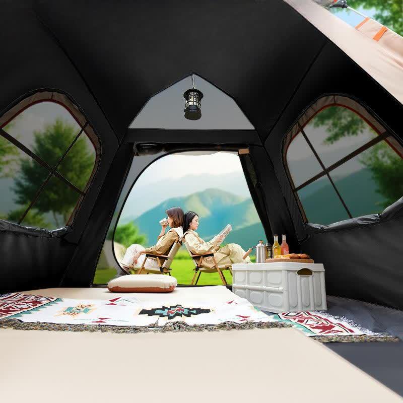 OEING Automatic 2-in-1 Camping Tent with Canopy