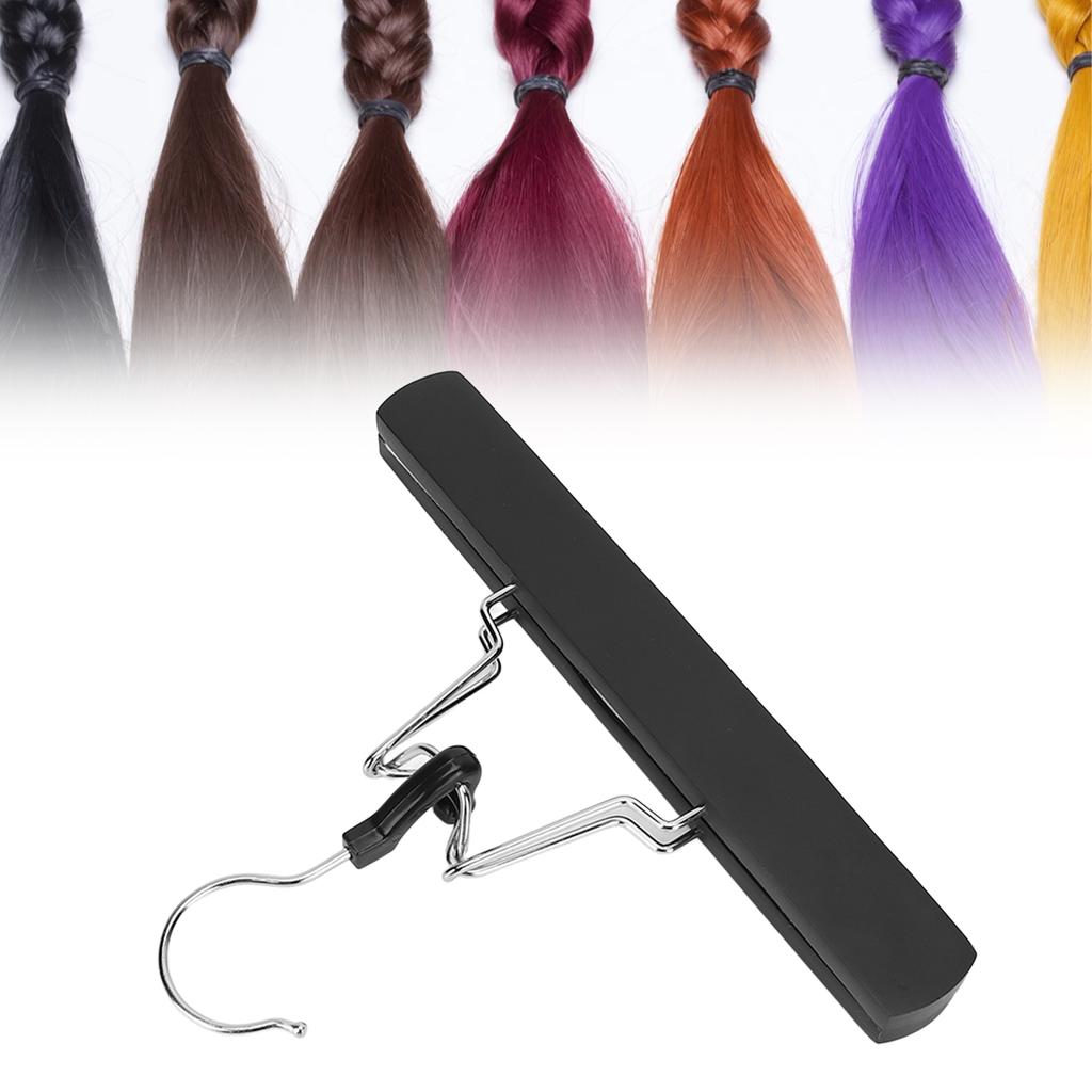 Hair Extensions Holder Portable Professionally Designed Wig Hanger Holder for Store Hair Black