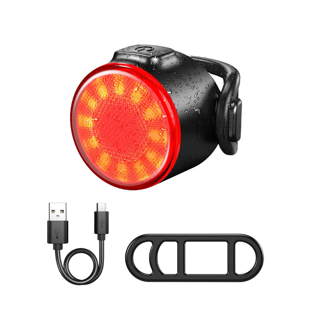 Bike Front Rear Light Set 6 Lighting Modes Bike Bright Headlight USB Charging Warning Taillights Set for Night Riding Safety