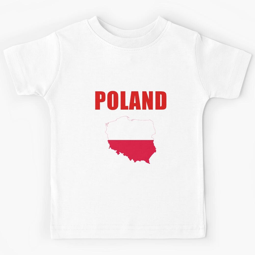Poland Country Outline Kids T-Shirt 120