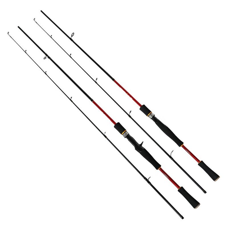 Brangdy 1.8M Red Carbon Gun Handle Lure Fishing Rod