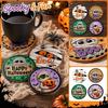 Halloween Wooden Set of 4 for Holiday Table Decor and Party Supplies