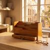 Rustic Desktop Drawer Storage Box Wooden Mail Organizer Stationery Storage Containers  Office Use