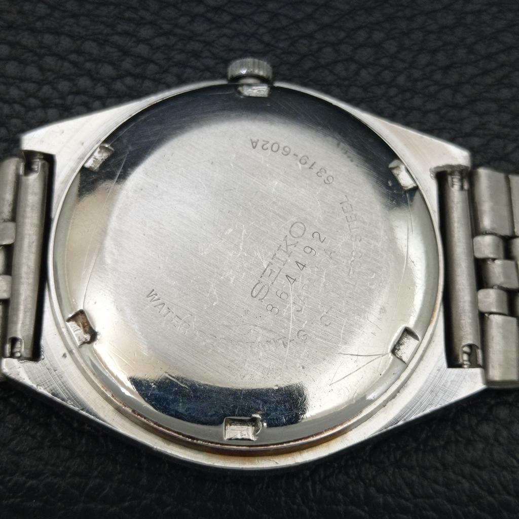 GENUINE VINTAGE SEIKO 5 AUTOMATIC 6309A JAPAN MENS GREEN DIAL WATCH A708397-1