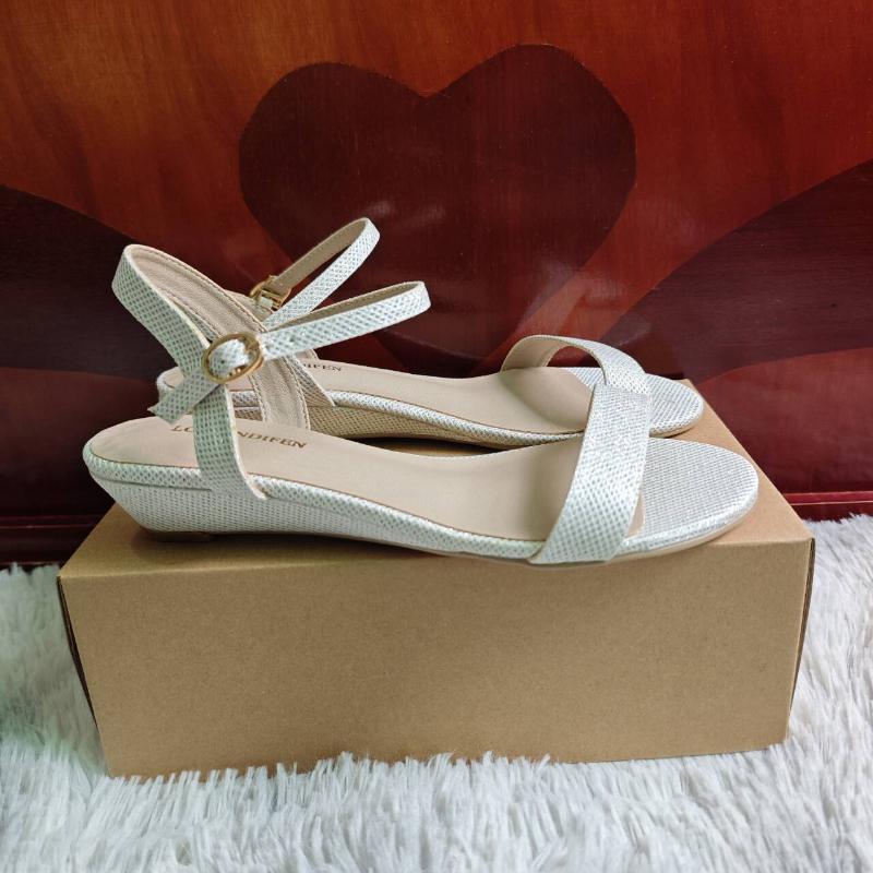 Women's Wedge Sandals Gold Silver Low Heels Open Toe Comfort Strappy Dress Ankle Strap Casual Walking Summer Party Wedding Shoes