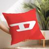 Fashion Trend D-Diesel-s Logo Pillow Case Short Plush Print Cushion Cover Square Throw Pillow Covers Sofa Home Decor