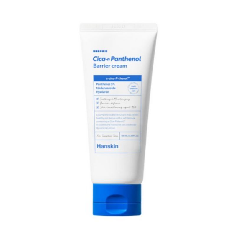 HANSKIN Cica Panthenol Barrier Cream 100ml – Soothing Moisture Barrier Repair Face Cream for Sensitive Skin