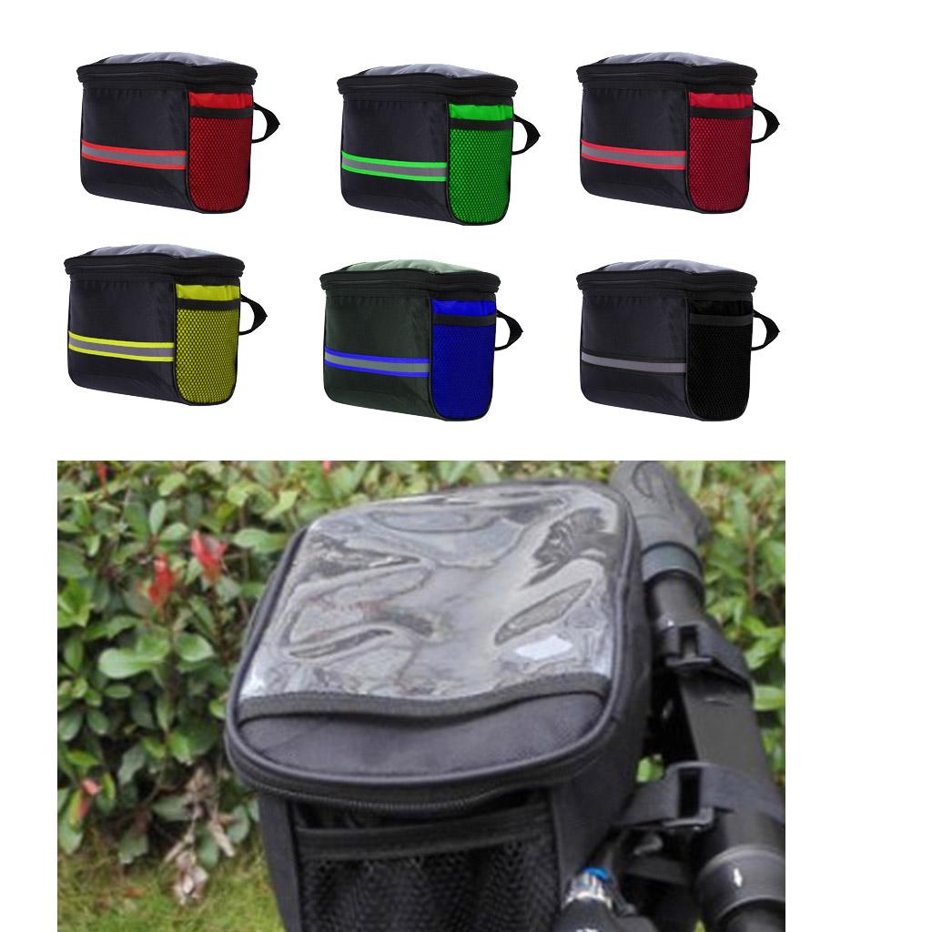 Bicycle Handlebar Bag Front Tube Storage Pouch Riding Travel Bike Bag Waterproof