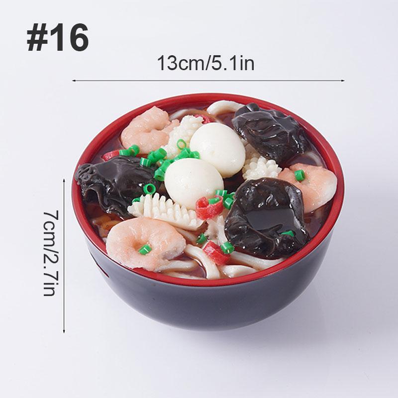 Plastic Fake Ramen Piggy Bank Egg Beef Seafood Ramen Bowl  Simulated Food Model Funny Piggy Bank Restaurant Window Display