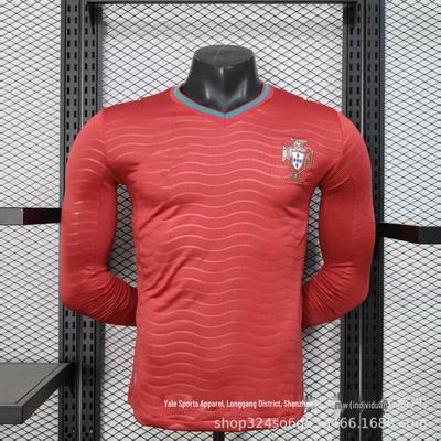 Camisa de Manga Longa Edição Jogador da Copa do Mundo: Kit de Futebol da Argentina, Portugal, México, Alemanha, Espanha, Inglaterra