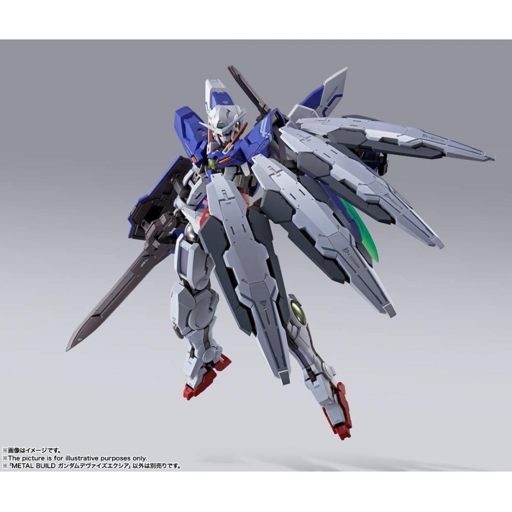 METAL BUILD Mobile Suit Gundam 00 Enthüllte Chronik Gundam Devise Exia ca.. 180 mm große, bewegliche Figur aus ABS, PVC und Druckguss, bemalt