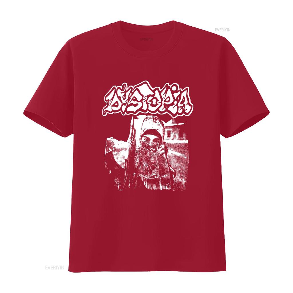 Dystopia Band Vintage Cotton T Shirt for Men and Women Sizes S 5Xl Kv9172 Vintage Washed Homme Graphic Casual Stylish Fashion