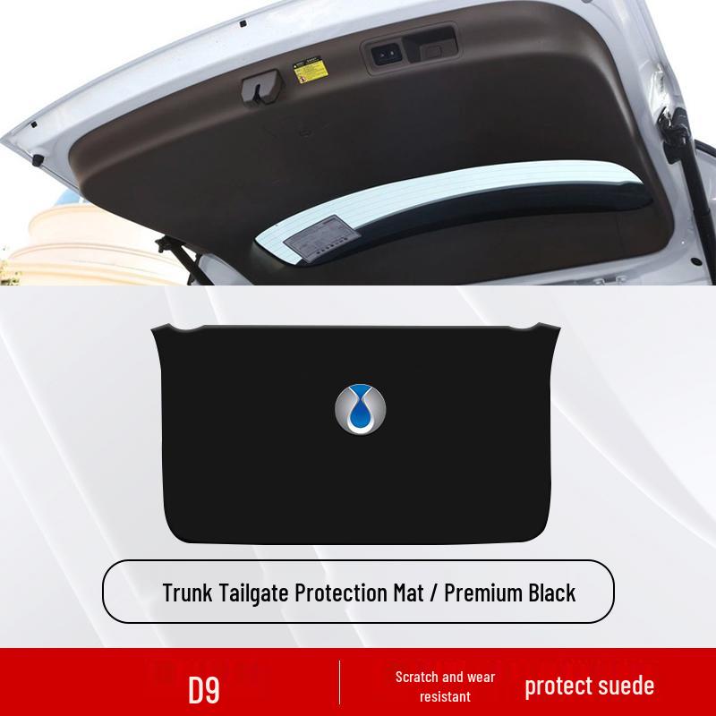 Denza D9 Trunk Tailgate Protection Mat - Anti-scratch Sticker for Rear Door Panel.