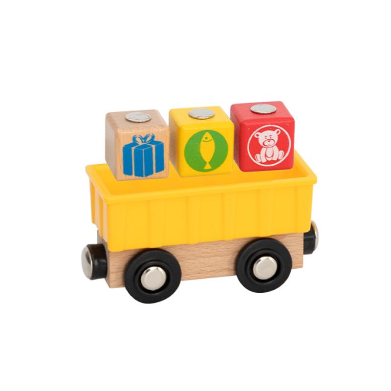 New Wooden Multifunctional Magnetic Car Scenery Car Toy For Kids Compatible with Thomas Wooden Train Track