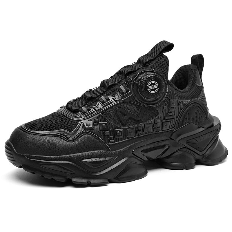 

2025 new men s shoes spring fashion brand advanced sense mesh sports shoes knob button thick soled running shoes 39