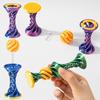3D Printed Impossible Pyramid 3D Printed Toys Rotating  Double Layer Helical Tree Diversification Decompression Ornament