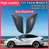 For Tesla Model X New Unpainted Left & Right Exterior Mirror Skull Cap OEM 1054430-00-D 1054431-00-D 1054430 1054431 Auto Parts