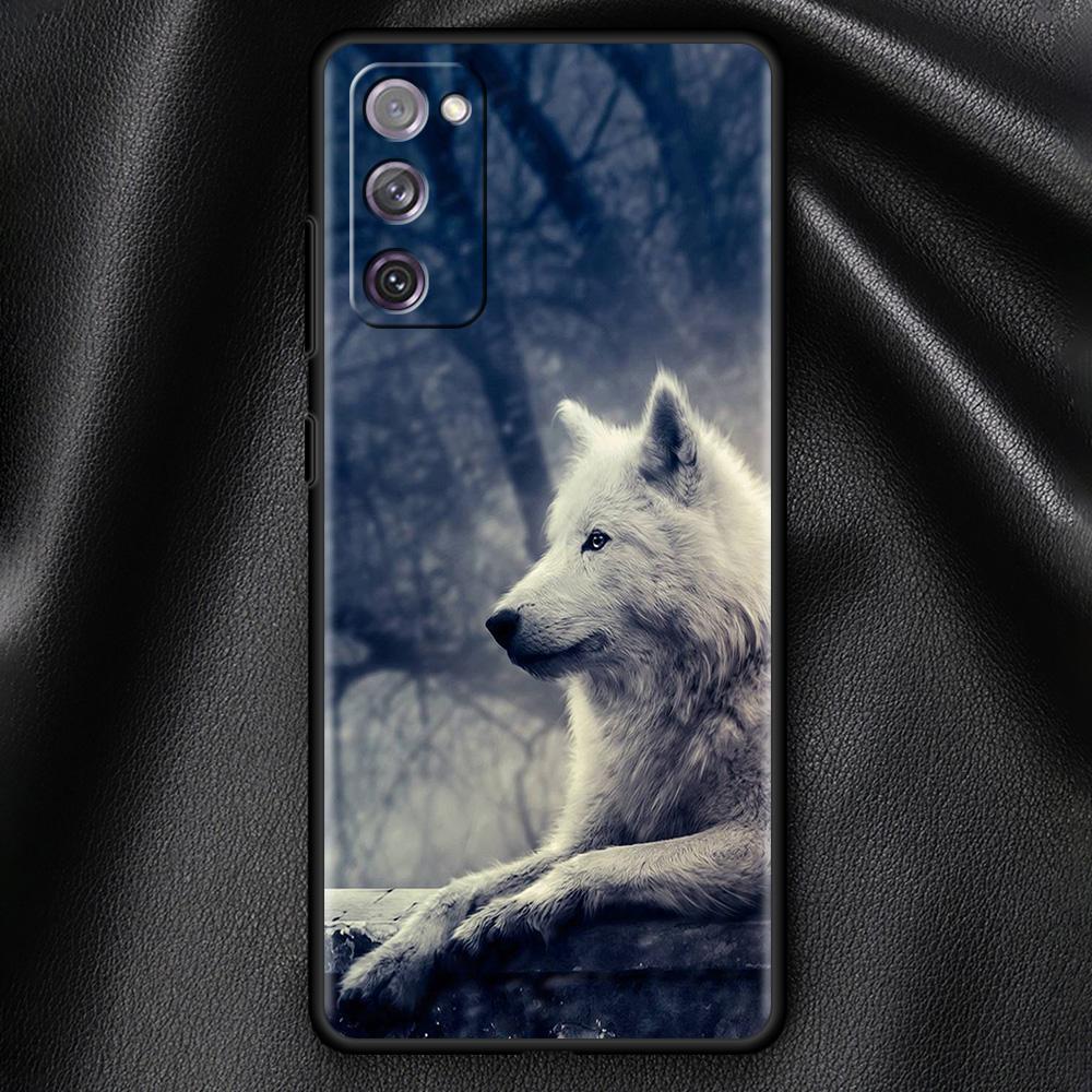 

Чохол Cool Angry Wolf для Samsung Galaxy S21 Ultra S20 FE S10 Lite S9 Plus S8 S10e S7 A51 A12 Чохол для мобільного телефону TPU Soft Shell Samsung S20 FE