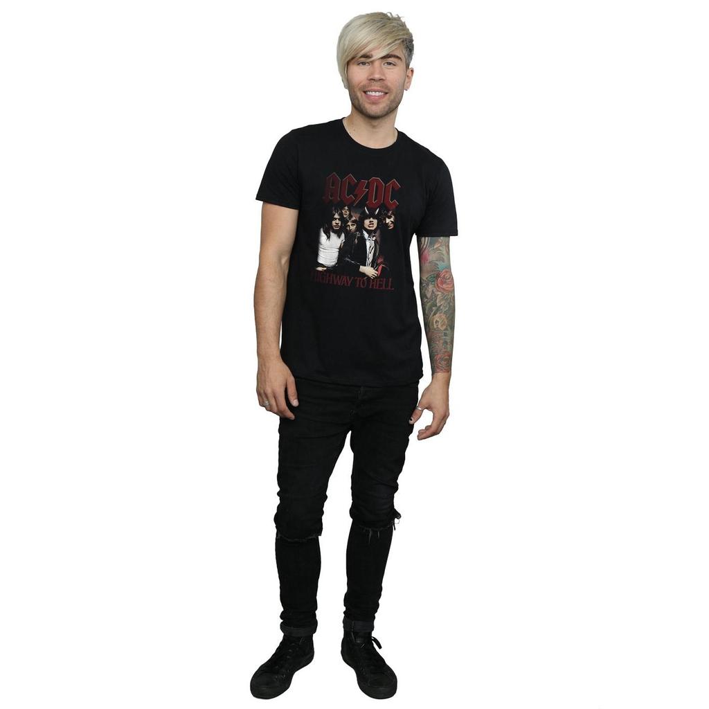 AC/DC Mens Highway To Hell Cotton T-Shirt