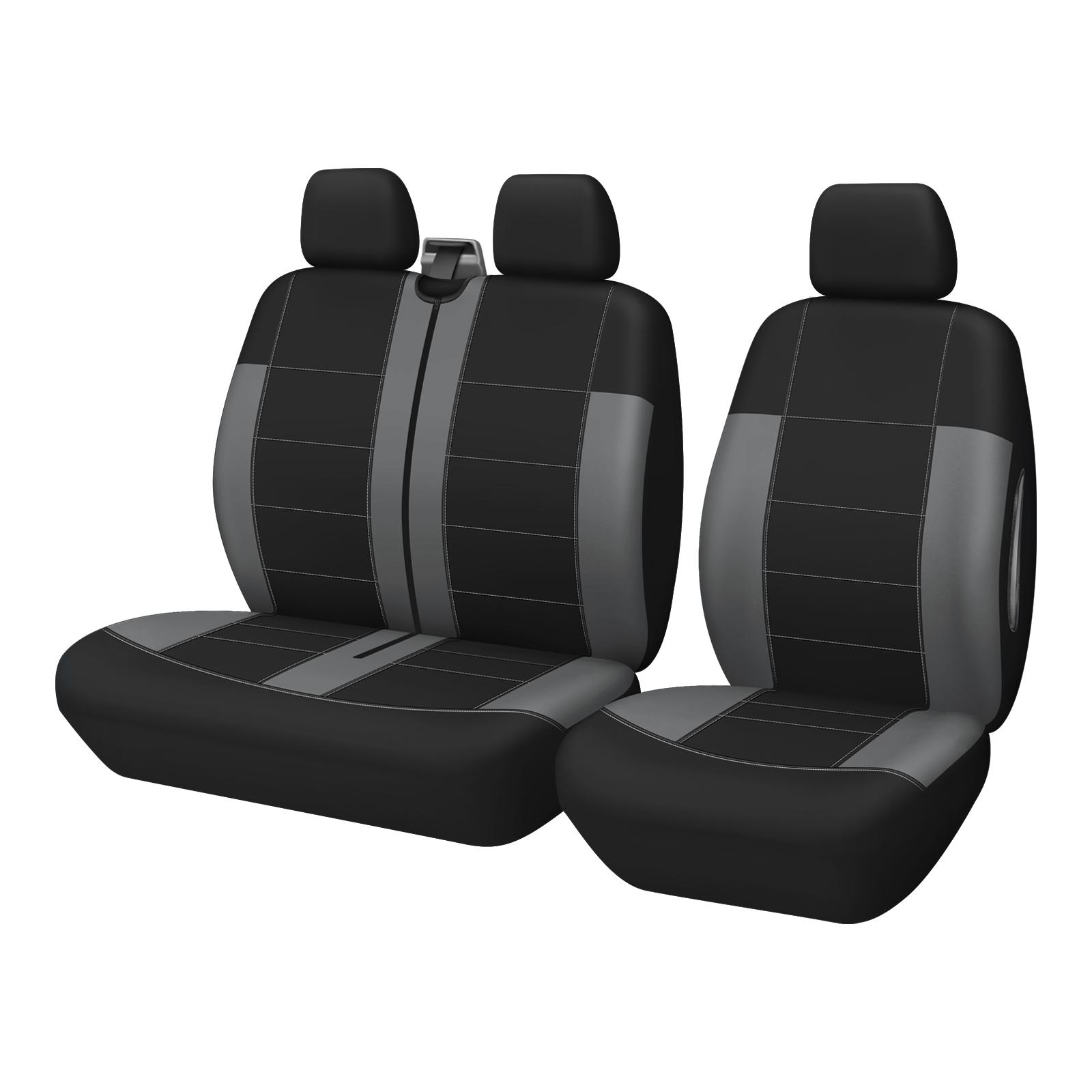 Universal Car Seat Covers High Quality Fabric Seat Protector for Driver & Passenger Seats Universal серый