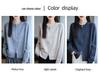Korean Style Double Zipper Raccoon Fur Knit Cardigan - Stylish, Versatile Thick Round Neck Sweater Coat with Color Dots.