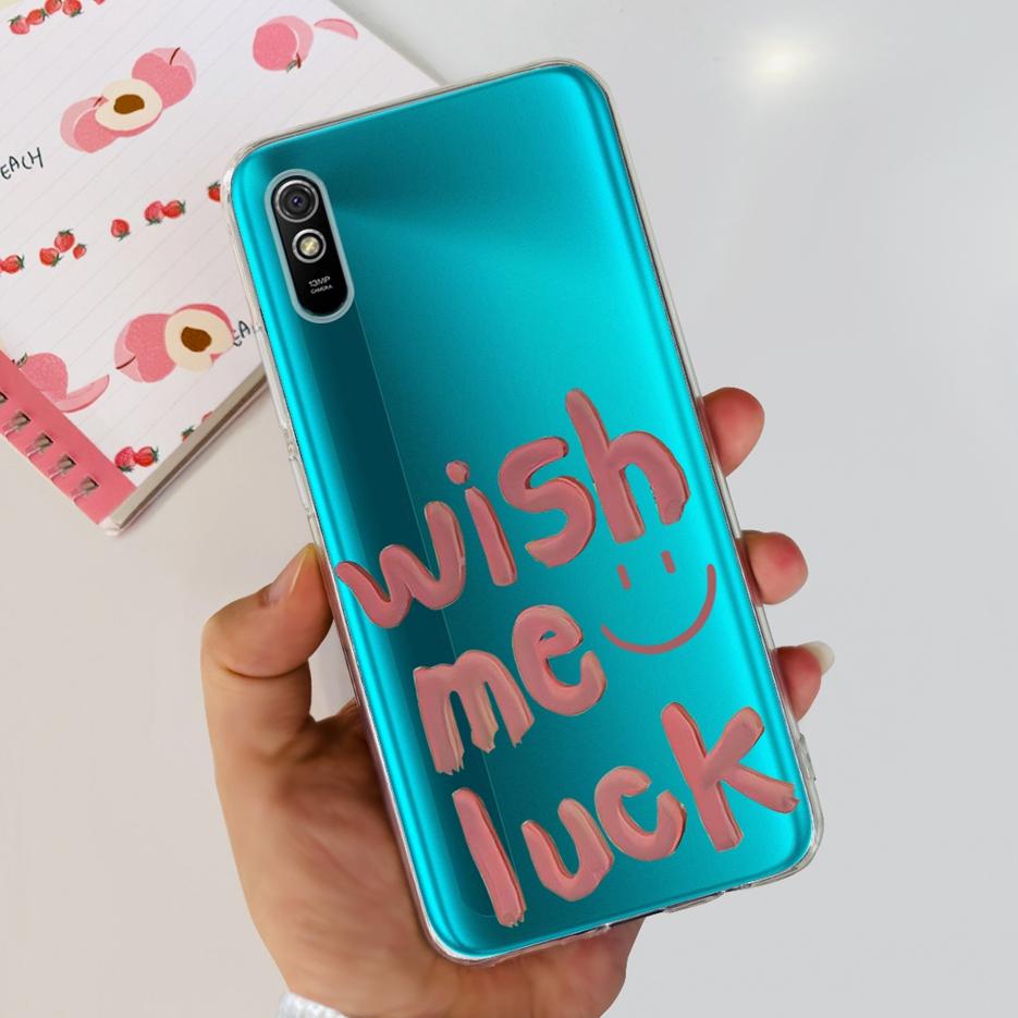 For Xiaomi Redmi 9A Case Redmi 9AT Stylish Painted Cover Clear Silicone Phone Case For Xiaomi Redmi 9A Sport Redmi9A T Soft Bags