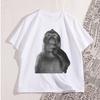 Funny Monkey T Shirt Unisex Women Stupid Meme Tshirt 90s Vintage Short Sleeve Tshirts Casual Oversized Hip Hop Loose Tee Shirt