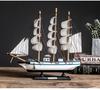 Smooth Sailing Boat Model: Desktop & Bookshelf Ornament for Home Decor