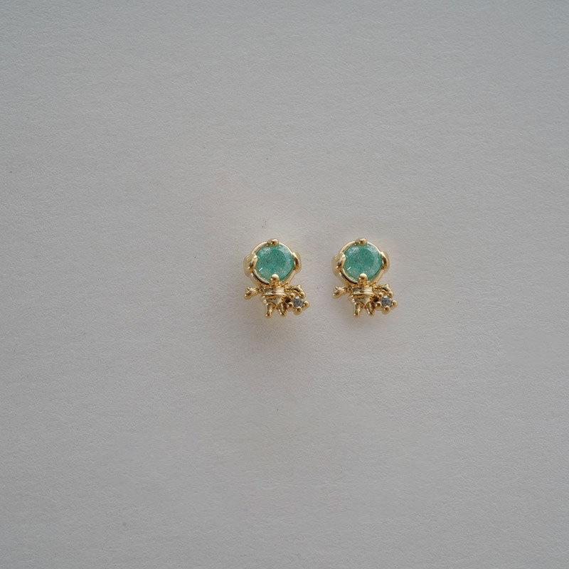 Astronaut Rocket Korean Version of Stud Earrings Exquisite Asteroid Series