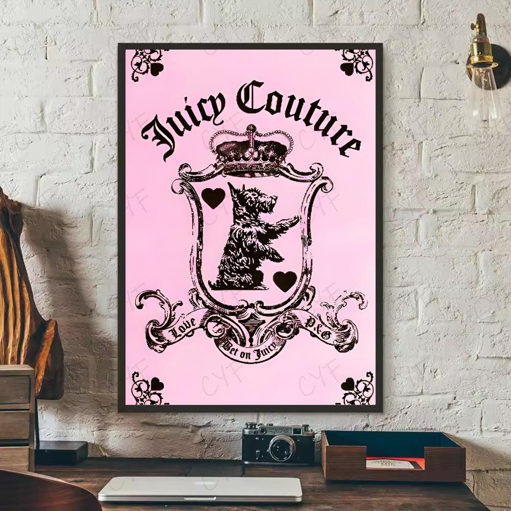 Mode Juicy Couture Poster HD 5D DIY Diamantmalerei Set Diamantstickerei Kreuzstich Heimdekoration Kunstmalerei