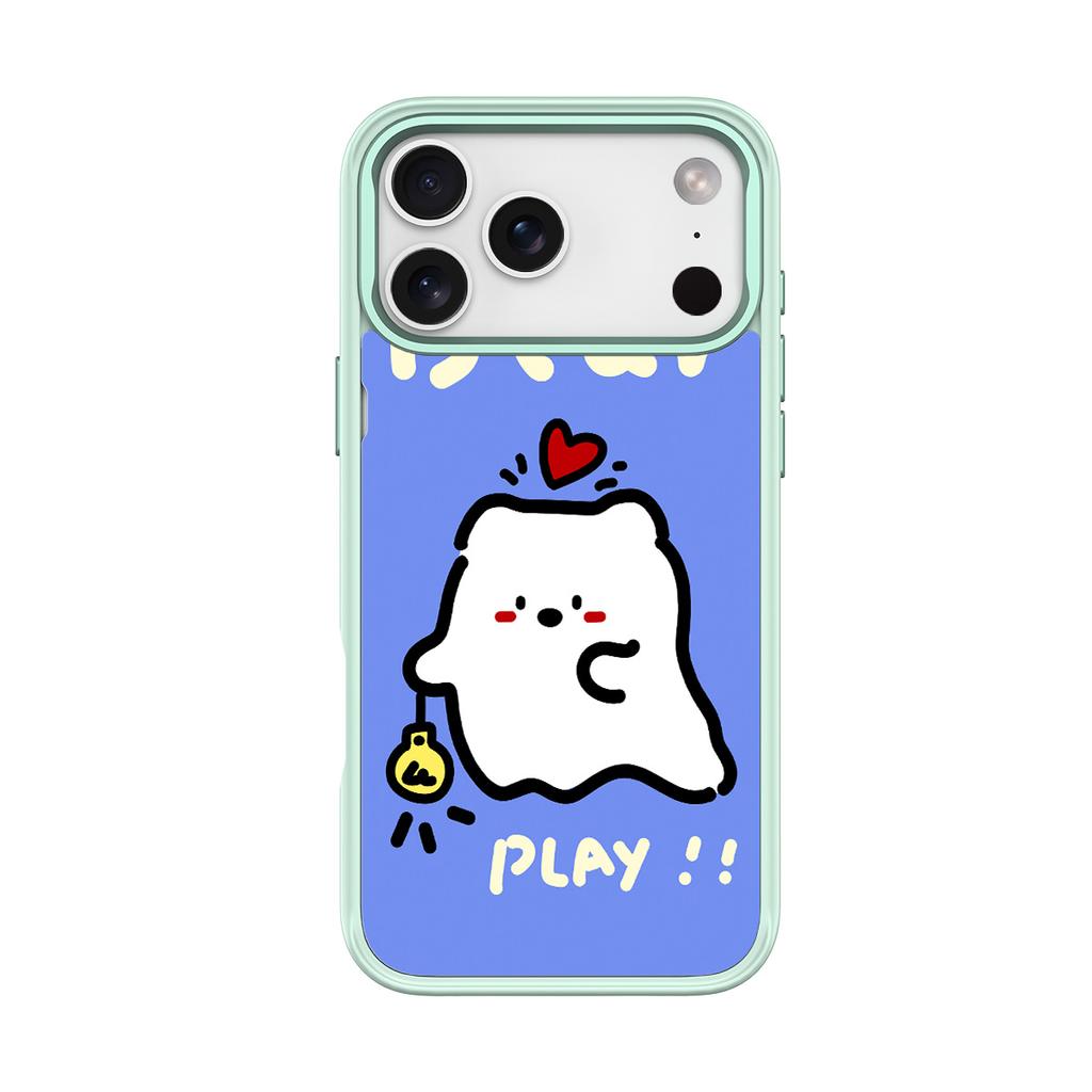 Applicable To Apple 17 Mobile Phone Case, Advanced Sense 16 Replaceable Back Plate 15promax Magnetic Mobile Phone Case, Light Bulb Line Dog