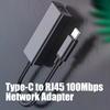 Aluminum Shell USB 3.0 Type C To RJ45 Ethernet Converters 100Mbps Gigabit Cord Networking Adapter Plugs And Play