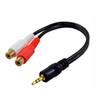 3.5mm To Dual RCA Audio Cable - 1-to-2 Female Connector