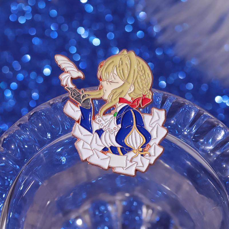 Charming Anime Character Design Metal Brooch For Cosplay Stylish Accessory For All