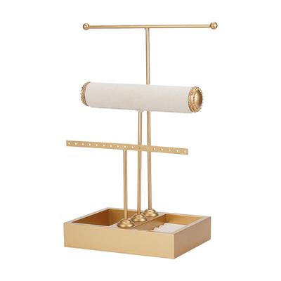 3 Tier Jewelry Display Stand with Tray Elegant Holder Organizer