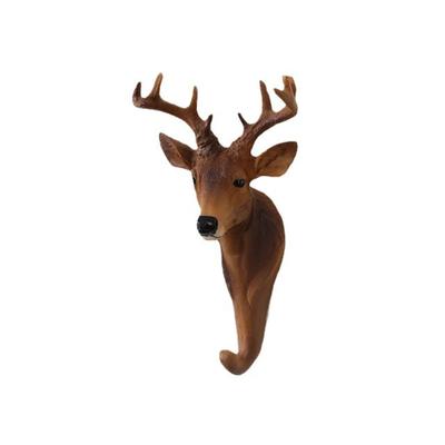 American Retro Cafe Bar Store Wall Three ,dimensional Animal Wall Hanging Deer Head Creative Decoration Hooks
