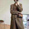 Women's Mid-Length Single-Breasted Trench Coat - Stylish British Street Style for Spring & Autumn