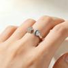 Hot Selling Starfish Shell Ring For Women 925 Sterling Silver Jewelry Daily Matching With Zirconia Opening Rings 02872