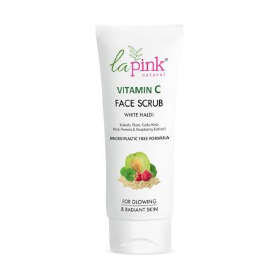 Pleťový peeling La Pink s vitamínem C, bílým haldi a gotu kola | Jemná exfoliace, rozjasnění pleti | 100% bez mikroplastů | 100 ml
