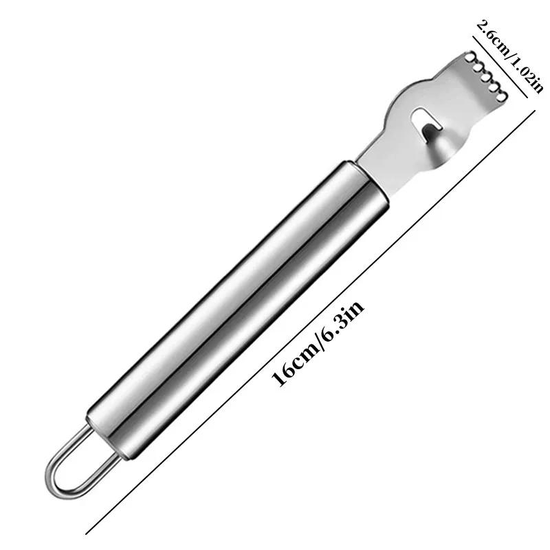 Grattugia e Sbucciatore per Agrumi Arancia Acciaio Inossidabile Zester Grattugia Limone con Coltello Scanalato e Anello per Appendere Utensili da Cucina