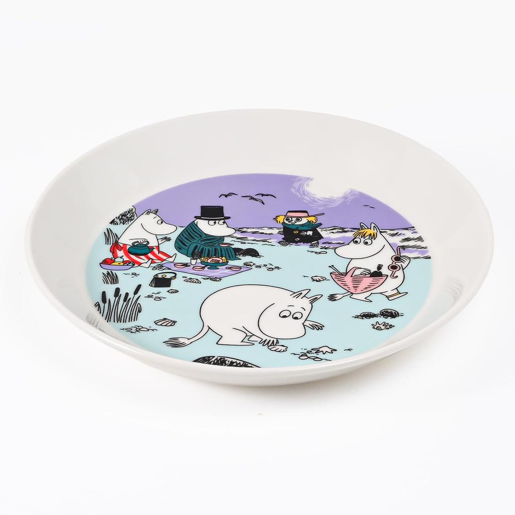 Arabia 19cm 2025 Sommer Limited Edition Mumin Kollektion Strandtag Skandinavische Küche Finnischer Keramikteller, (1076299), Geschirr im westlichen Stil,