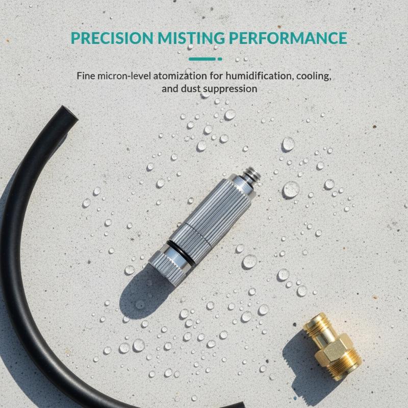High Pressure Misting Nozzle Fogging Sprayer Cooling Landscaping Watering Humidification Disinfection Atomizing Sprinkler
