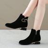 Autumn Women Ankle Boots 2026 Fashion Round Toe Ladies Short Boot Low Heel Platform Casual Shoes Fashion Women's Botas Mujer