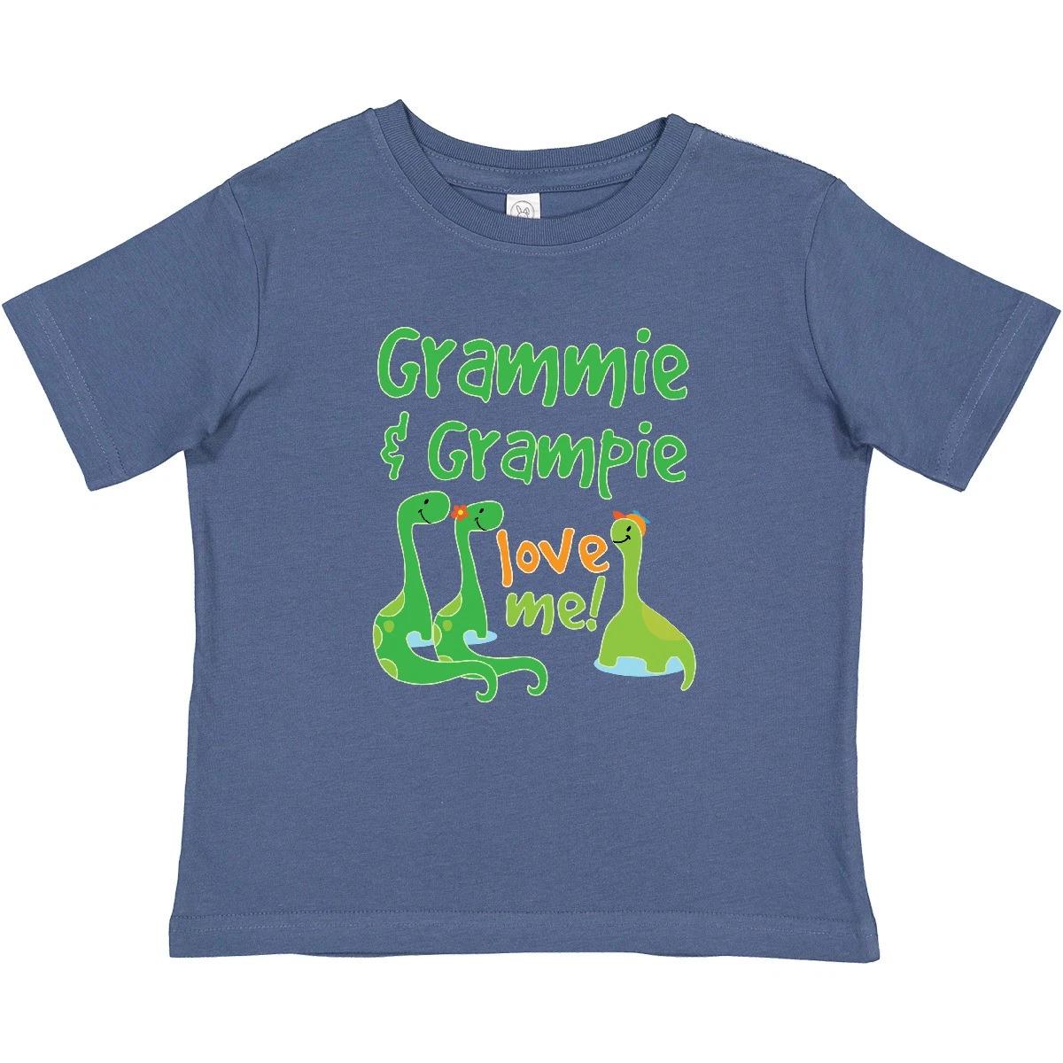 Inktastic Grammie And Grampie Grandson Dinosaur Baby T-Shirt Childs Boy Adorable 150